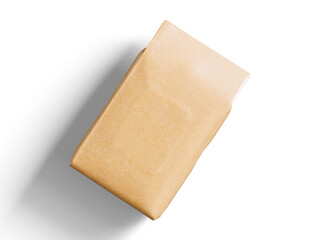 Realistic coffee pouch packagaing 3d render for mockup collection