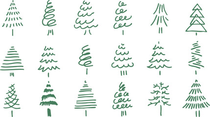 手描きのクリスマスツリーイラスト。12月のクリスマスツリーセット。クリスマスのシンプルフレーム背景。
Hand drawn Christmas tree illustration. December Christmas tree set. Christmas simple frame background.