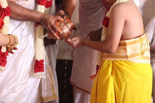 Upanayanam Ceremony Traditional Brahmin Sacred Thread Ritual