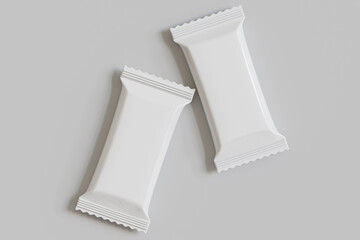 Bar packaging mockup white color 3d rendr