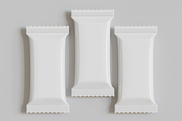 Obraz premium Bar packaging mockup white color 3d rendr
