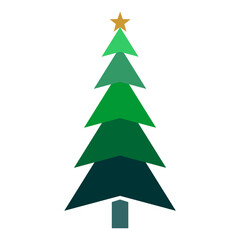 vector fir with green gradient color for christmas day eps 1