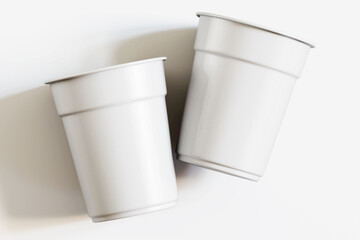 3d Render cup white color for mockup collection