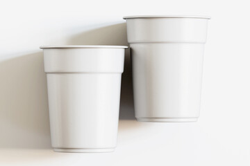 3d Render cup white color for mockup collection