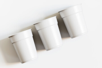 3d Render cup white color for mockup collection