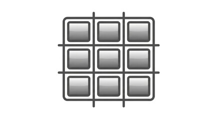 Nine square grid, representing a matrix, table, or layout, suitable for various design and organizational purposes