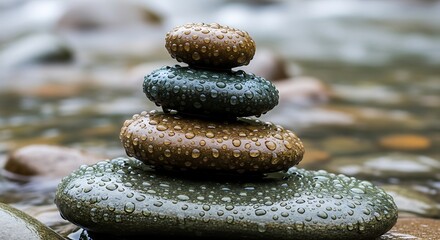 Stacked Stones Balance Nature Meditation