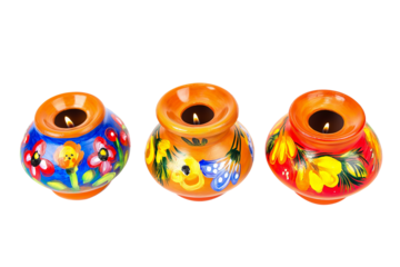 Decorative candle holders ceramic candle holders flower design candle decor