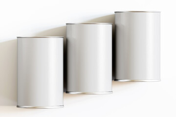 3D Render tea packaging mockup white color