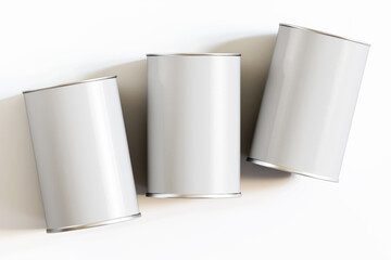 3D Render tea packaging mockup white color