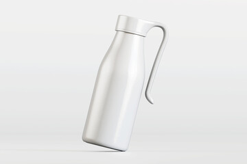 Realistic 3d render water bottle isolated on white background
