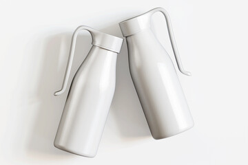 Realistic 3d render water bottle isolated on white background