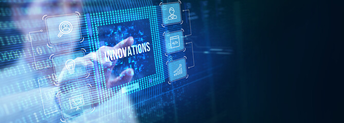 Concept of new ideas and innovation.