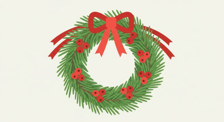Christmas Green Wreath Decoration