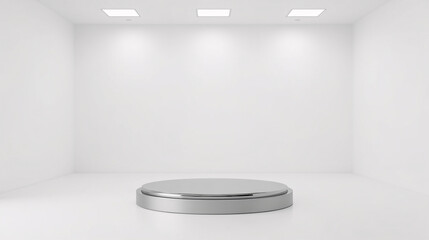 empty white room with white wall