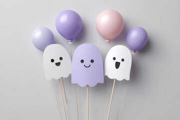 호박과 양초 캔들 장식이 있는 테이블