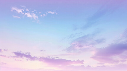 Dreamy pastel sky gradient with ethereal clouds at dusk, soft and serene