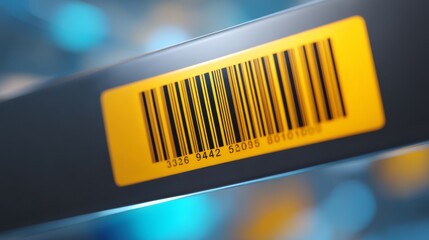 Detailed view of numerous barcodes with various patterns on vibrant blue background for inventory management scanning processes.