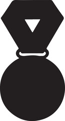 Gold medal with ribbon isolated on white background for achievement and recognition