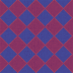squares from hand drawn pixels. vector seamless pattern. puprle repetitive background. modern decorative art. geometric fabric swatch. continuous design template for textile, home decor