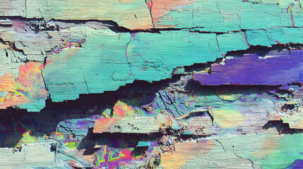 Bright plastic composition captures liquid motion in hyper-saturated color gradients