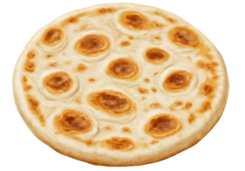 Freshly baked focaccia bread with a crispy golden crust and soft interior perfect for a meal  isolated on transparent png