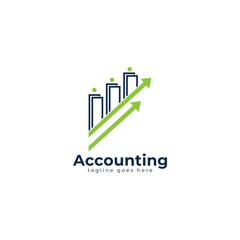 Simple Accounting Book Business Logo Design Template