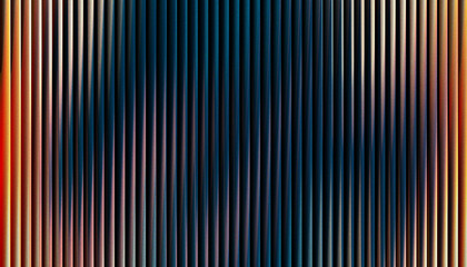 Fototapeta premium Abstract vertical lines with a gradient of colors and a dark center