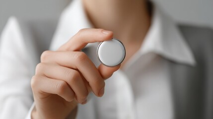 Person holding a mirror in front of themselves reflecting self-image and personal identity with contemporary style