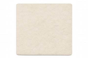 Blank square beer mat or coaster template with rounded corners on a transparent background, perfect for custom designs