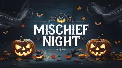 Mischief Night Festival Creative Pumpkin Design