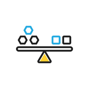 Multi color icon for compare
