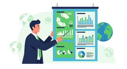 Presentation On Global Data Analysis with Charts, Graphs, and Environmental Representation