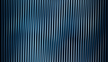 Obraz premium Abstract vertical blue metallic lines pattern background