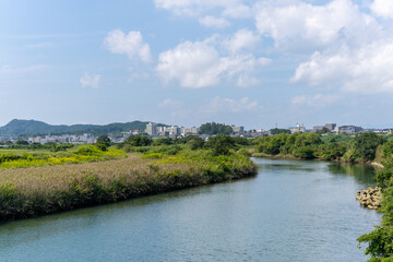 Obraz premium 晴天の加江田川