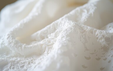 White wedding lace. High quality