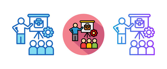 Career Training multistyle icon