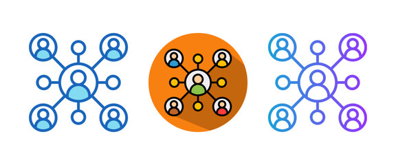 Informal Networking multistyle icon
