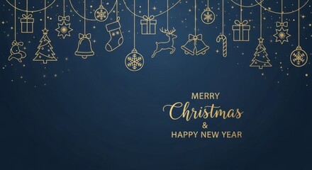 Christmas and New Year Background