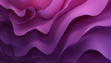 Obraz premium Abstract flowing waves of deep violet and soft magenta hues create a mesmerizing organic texture with smooth undulating layers and subtle gradient shifts