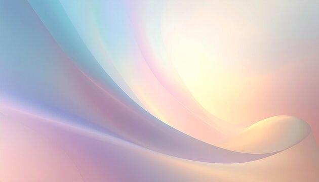 Abstract background with soft flowing pastel color waves and gentle light.