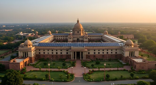 Solar panel at indian president house