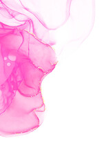 Pastel Pink Watercolor Paint Brush Glitter Gold For Wedding Shape Elements