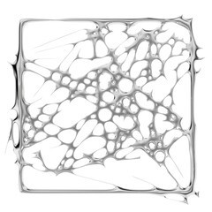 High-resolution digital art showing a sleek metal network. The complex lattice and reflective surface create an edgy, sci-fi graphic element