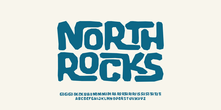 Groovy Font. Graffiti Font. Creative Hand Drawn Uppercase .Street Art Classic Lettering Fashion Designs Typography modern serif vector illustration