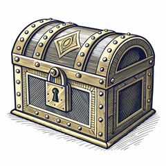 Beautiful Create Bold Stroke Royal Treasure Box With Creative Visual