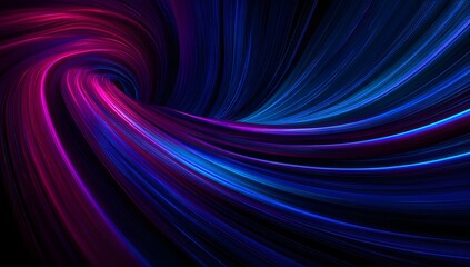 Abstract swirling luminous energy trails in vibrant magenta and electric blue hues creating a dynamic futuristic motion background effect