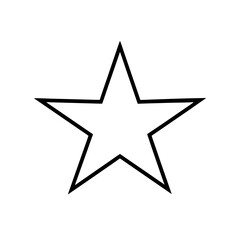 Simple Silhouette Star Vector Design