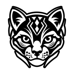 A filled style icon representing a jaguatirica mascot