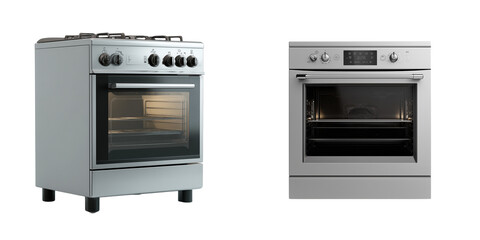 Obraz premium Gas stove on white background isolated kitchen appliance